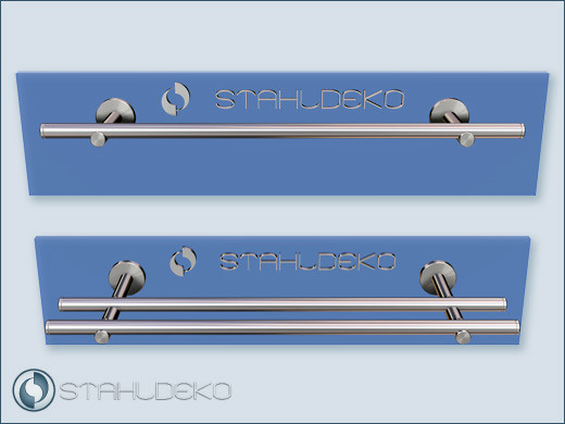 Towel holder Sont16, single-track or double, for perfect design in the bathroom Towel holder Sont16, single-track or double, for perfect design in the bathroom