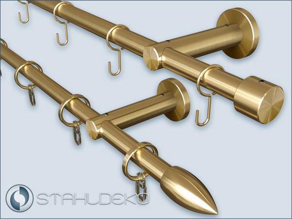 brass - curtain rod post 16 single-track,Tube diameter 16 mm,wall mounting,Wall mounting Brass - curtain rod post 16 single-track,Tube diameter 16 mm,wall mounting,Wall mounting