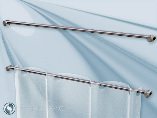 Vitrage rod 10mm made of stainless steel, for net curtains and cafe curtains Vitrage rod 10mm made of stainless steel, for net curtains and cafe curtains