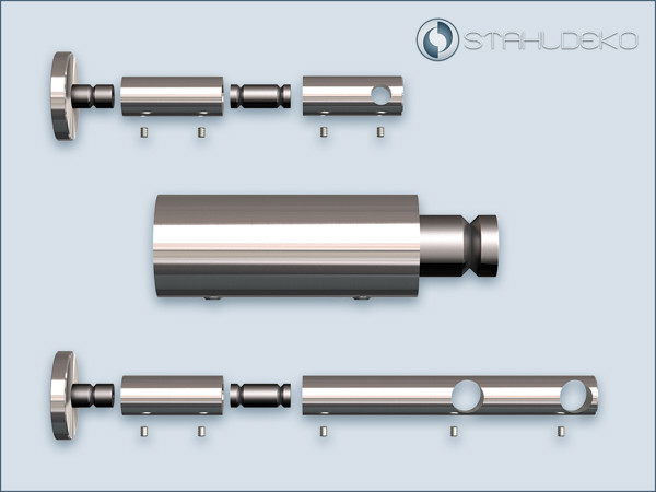 Extension for post bracket, V2A - stainless steel