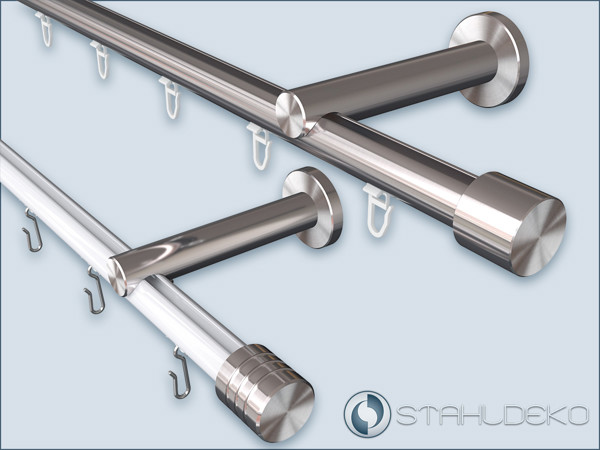 inner track curtain rod Sont-20,1-track,with a round aluminum profile,configurable to measure and on request Internal curtain rod Sont-20,1-track,with a round aluminum profile,Configurable to measure and on request