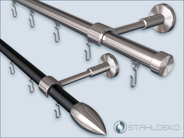 Inside curtain rod Top-20 single-track,with a round aluminum profile,put together according to your requirements Inside curtain rod Top-20 single-track,with a round aluminum profile,Assemble according to your requirements