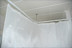 Angular L-shaped Shower Curtain Rod, White, for Bathtub