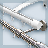 Show products in category Single track curtain rods Picture for category Single track curtain rods