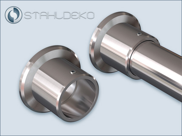 Stainless steel wall bracket for curtain rods 28 mm diameter Stainless steel wall bracket for curtain rods 28 mm diameter