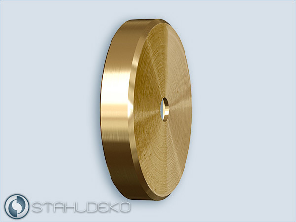 Base Plate for Rod Support, Solid Brass Base Plate for Rod Support, Solid Brass