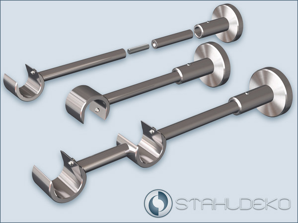 Support Top-20mm for Curtain Rod with Stainless Steel Tube or Aluminum Inner Profile