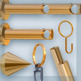 Brass Accessories for Curtain Rods