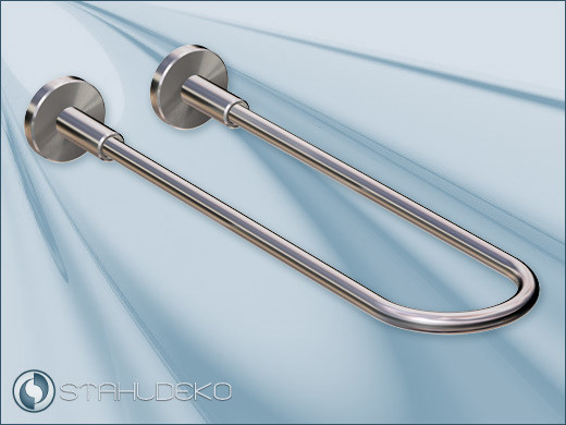 Curved stainless steel towel rail Curved stainless steel towel rail