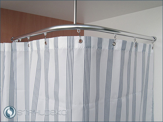 Shower curtain textile five-stripes in three colors and three sizes Shower curtain textile five-stripes in three colors and three sizes
