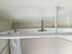 Ceiling support white for curved shower curtain rod,all-round protection