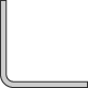L-shaped turning bar 1-/2-lfg. Aluminum curtain rail, white, bendable