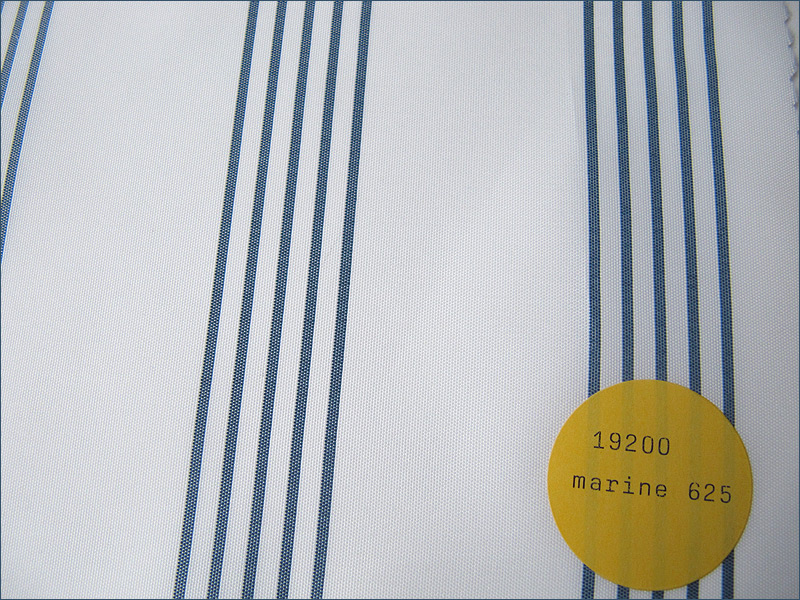 Shower curtain textile five-stripes, color marine