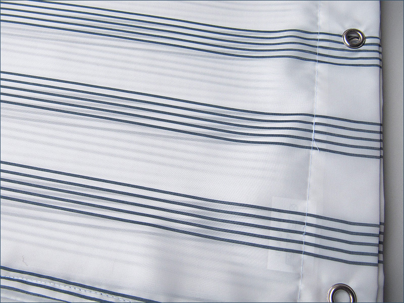 Polyester shower curtain, fabric view Polyester shower curtain, fabric view