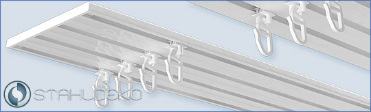 Curtain rails as aluminum curtain rails