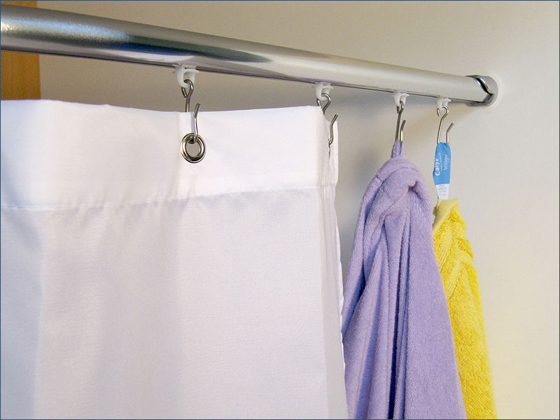 You can also use the gliders as bath towel hooks
