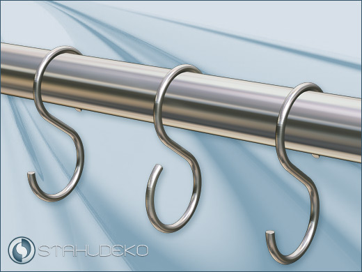Matching hooks for wardrobes with Ø 28mm Matching hooks for coat racks with Ø 28mm