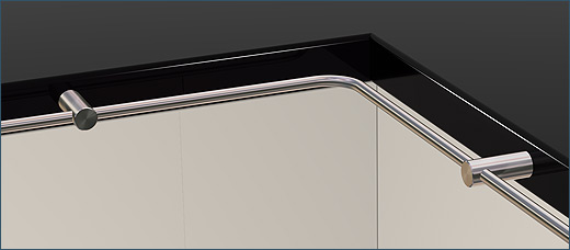 Railing post 10, as towel holder in the kitchen for information