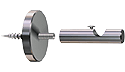 Towel rail fastening system Sont 10 1-track short with base plate