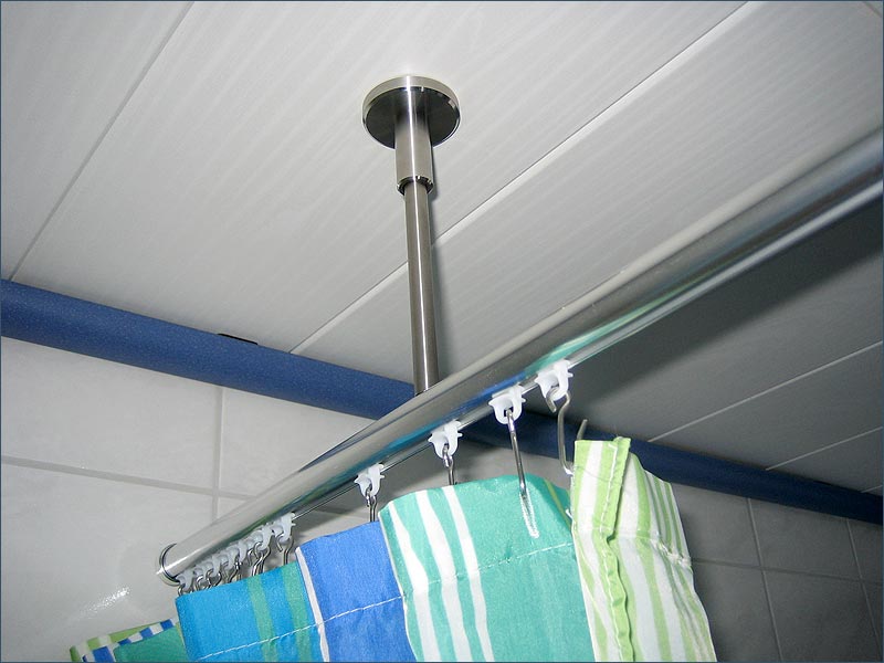 All-round path of the shower curtain guaranteed