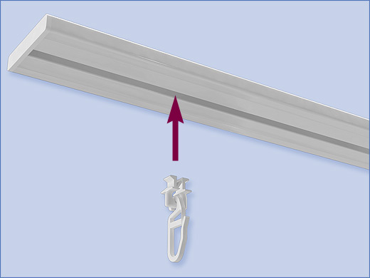 Glides for curtain rails