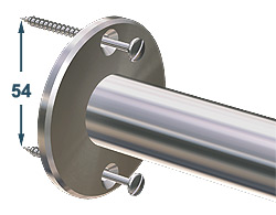 Wall-mounted semi-circular wardrobe rails Wall-mounted semi-circular wardrobe rails
