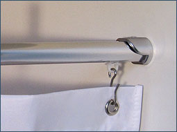 Wall bracket for inner rail 20mm, color stainless steel