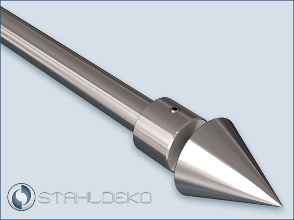 End button Cone 16, Stainless steel-V2A