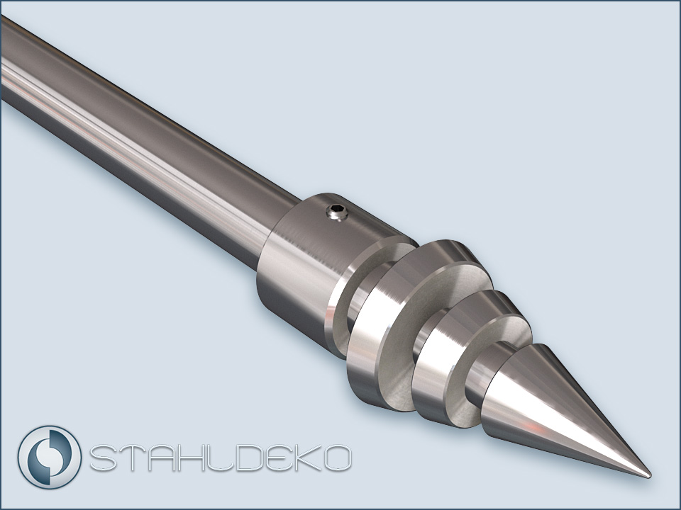 End Piece Spike 16, Stainless Steel V2A