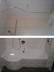 Shower curtain rod for bathtub with extra round shower area