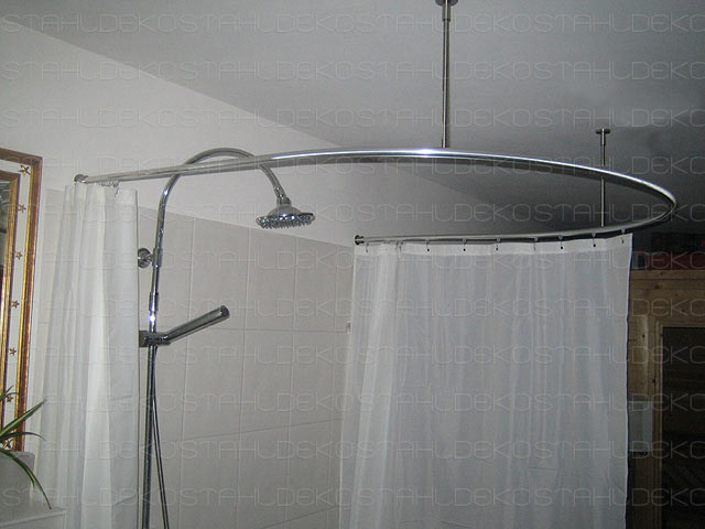 Curved Shower Curtain Rod Brushed – iDesign