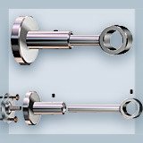 Curtain rods Primo-16 single-track for room design