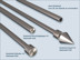 Stainless steel end pieces for curtain rods and curtain sets with 10mm tube