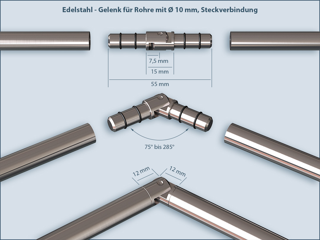 Tube en aluminium 2,0 mm (A) / Ø 21,3 mm