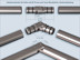 Stainless steel joint connector for curtain rods and curtain rods with a diameter of 16mm