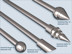 Stainless steel end pieces for 16mm diameter curtain rod