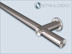 Curtain rod with the round tube system Sont-28mm