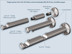 Rod support for internal profiles made of aluminum and round rods Sont-20mm, 1-track and 2-track