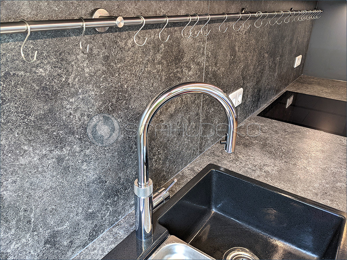Electrical Rails For Kitchens Kitchen Rail Systems in Stainless Steel and Brass: The Key to Space ...