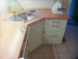 Custom kitchen rail with 16mm curved tube for countertop