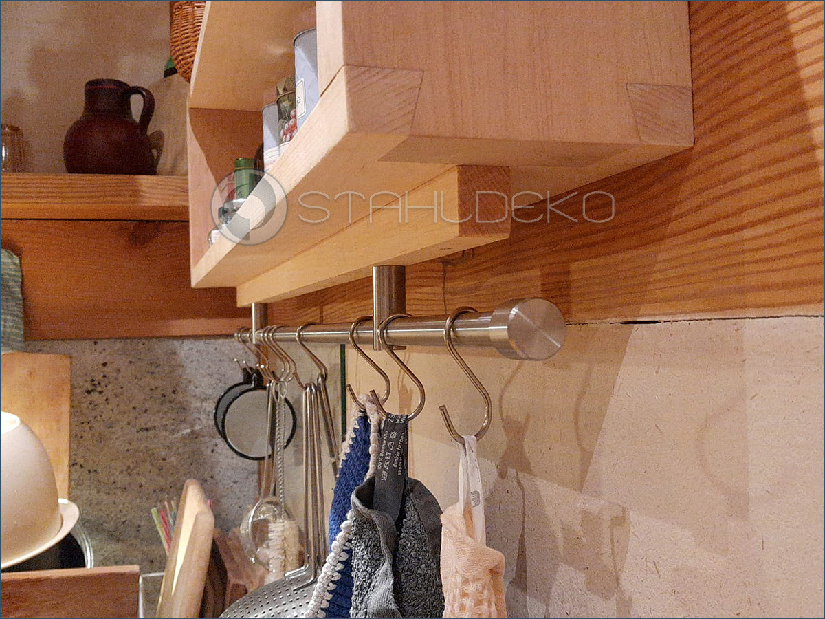 Steel Kitchen Rails For Kitchen Kitchen Rail Systems in Stainless Steel and Brass: The Key to Space ...