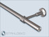 Design curtain rod with Top 20 rod attachment,Stainless steel round tube diameter 20mm,single-track system,Pipe ends with caps