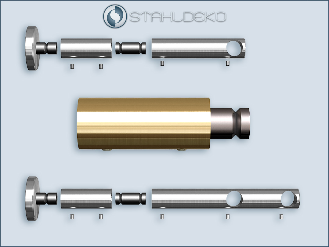 Extension for post bracket, solid brass