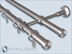 Aesthetic curtain rod, 20mm,double running system,Top 20 brackets,Stainless steel cap end pieces,Rings for curtains