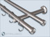 2-track curtain set 20mm,Sont-20 bracket,Stainless steel cap end piece, Gardinenhooks,Stainless steel