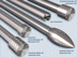 Stainless steel end pieces for aluminum inner runners with a diameter of 20mm