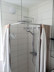 Shower Pole for Curtain, L-shaped, Curved, with Inner Running Profile made of Aluminum and Brackets of Stainless Steel