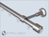 Inner track curtain rod single track Top-20-Wave