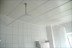White Shower Curtain Rod L-shaped for the Bathroom Bent in One Piece