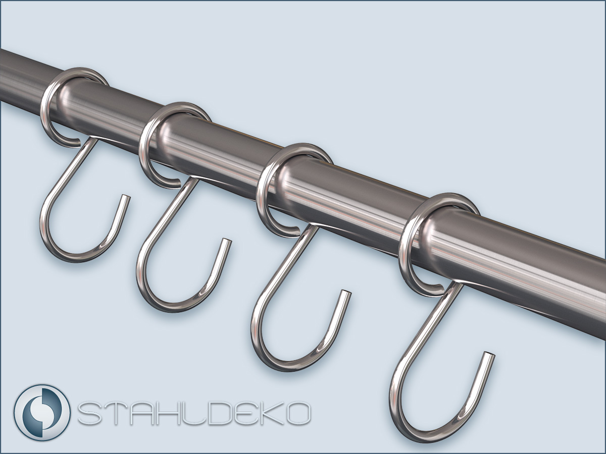 Stainless Steel Ring Hooks – Secure & Durable for 16 mm Rods.